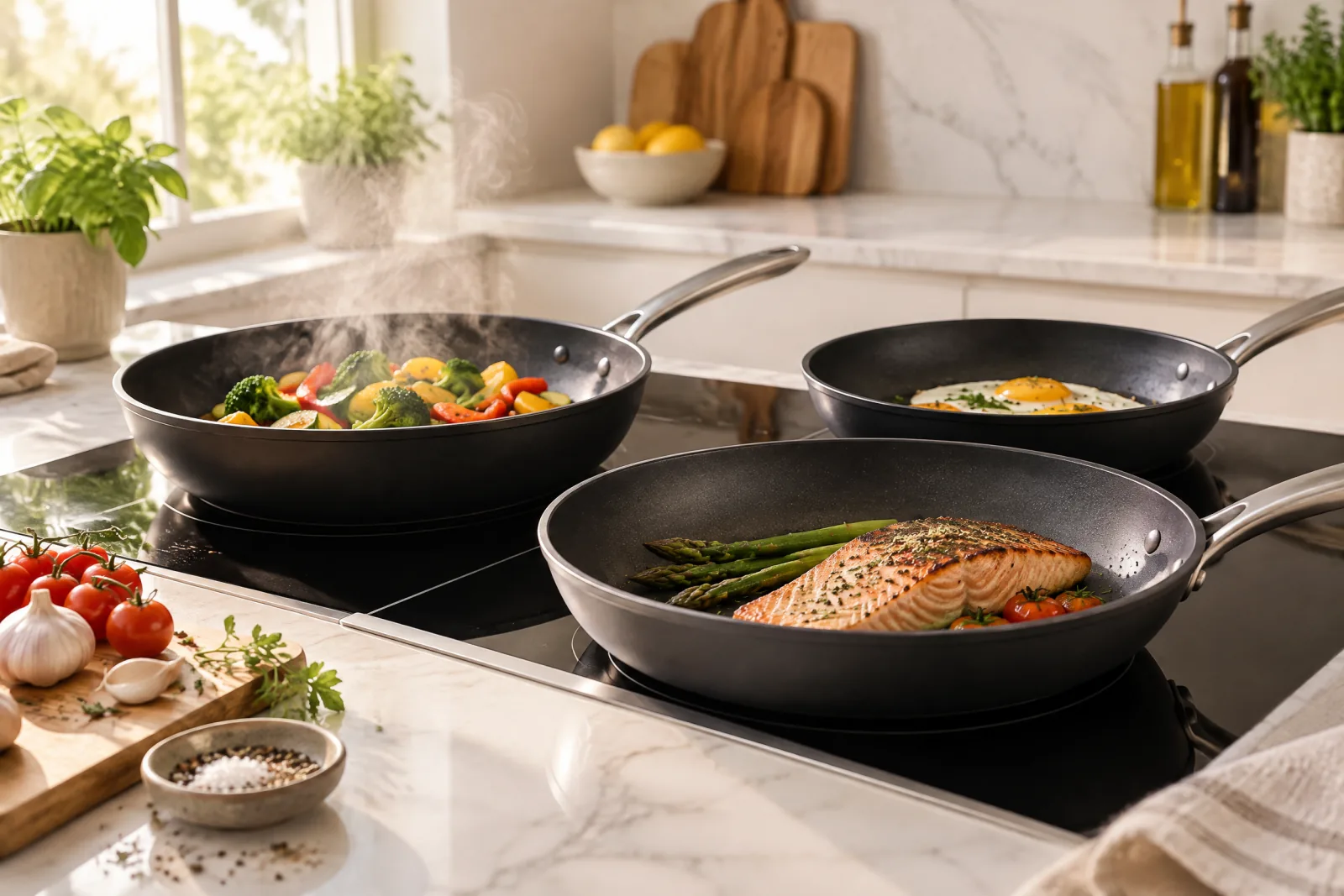 The 3 Best Nonstick Pans for Induction Cooktops in 2026